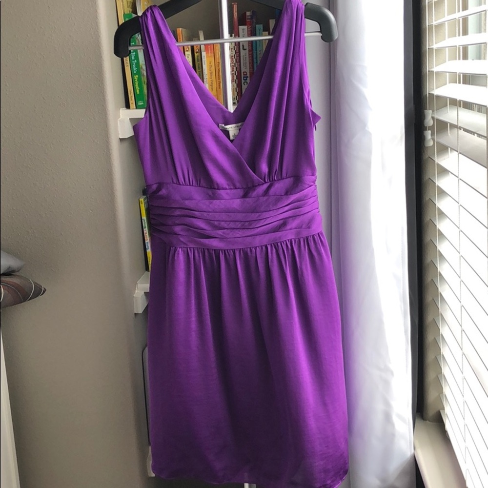 New Banana Republic bright purple V-neck dress - Picture 1 of 7